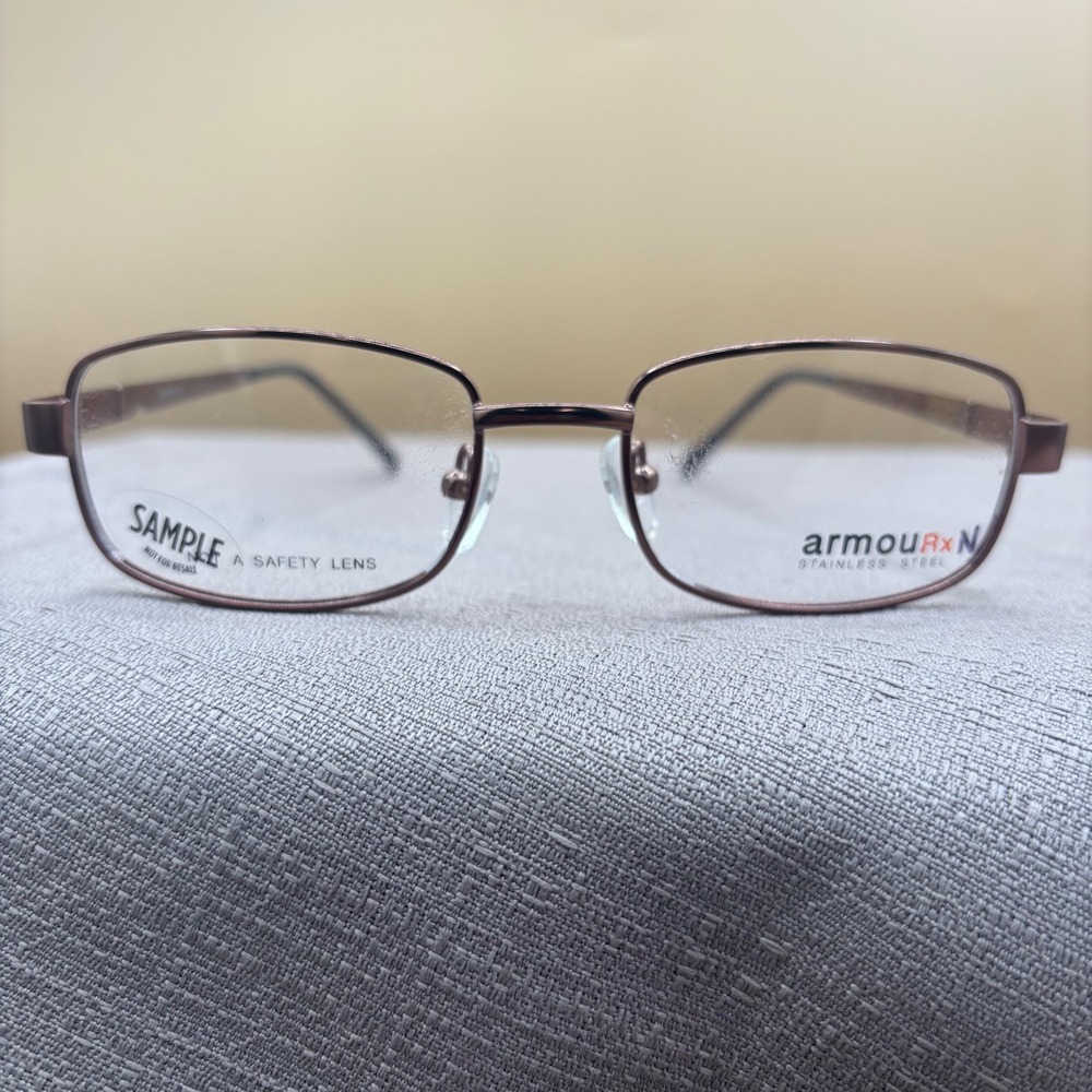 Armourx ARX Z87-2+ Stainless Steel Safety Glasses Frames Bronze 51-18-135